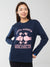 Santa Monica Boxing Gym Long-Sleeve Tee Navy