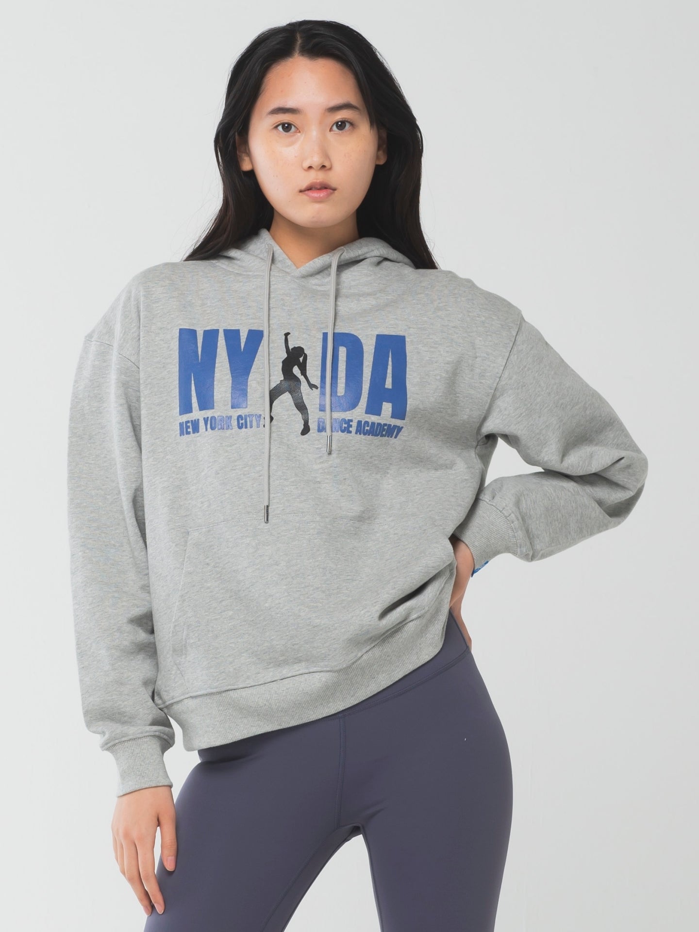 New York Dance Hoodie Grey Marl