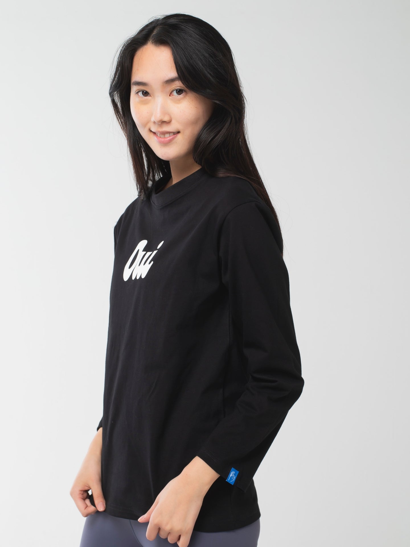 oui Long-Sleeve Tee Black