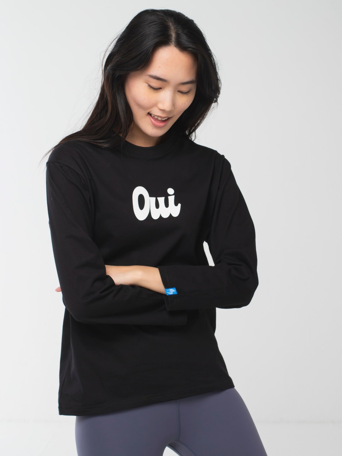 oui Long-Sleeve Tee Black