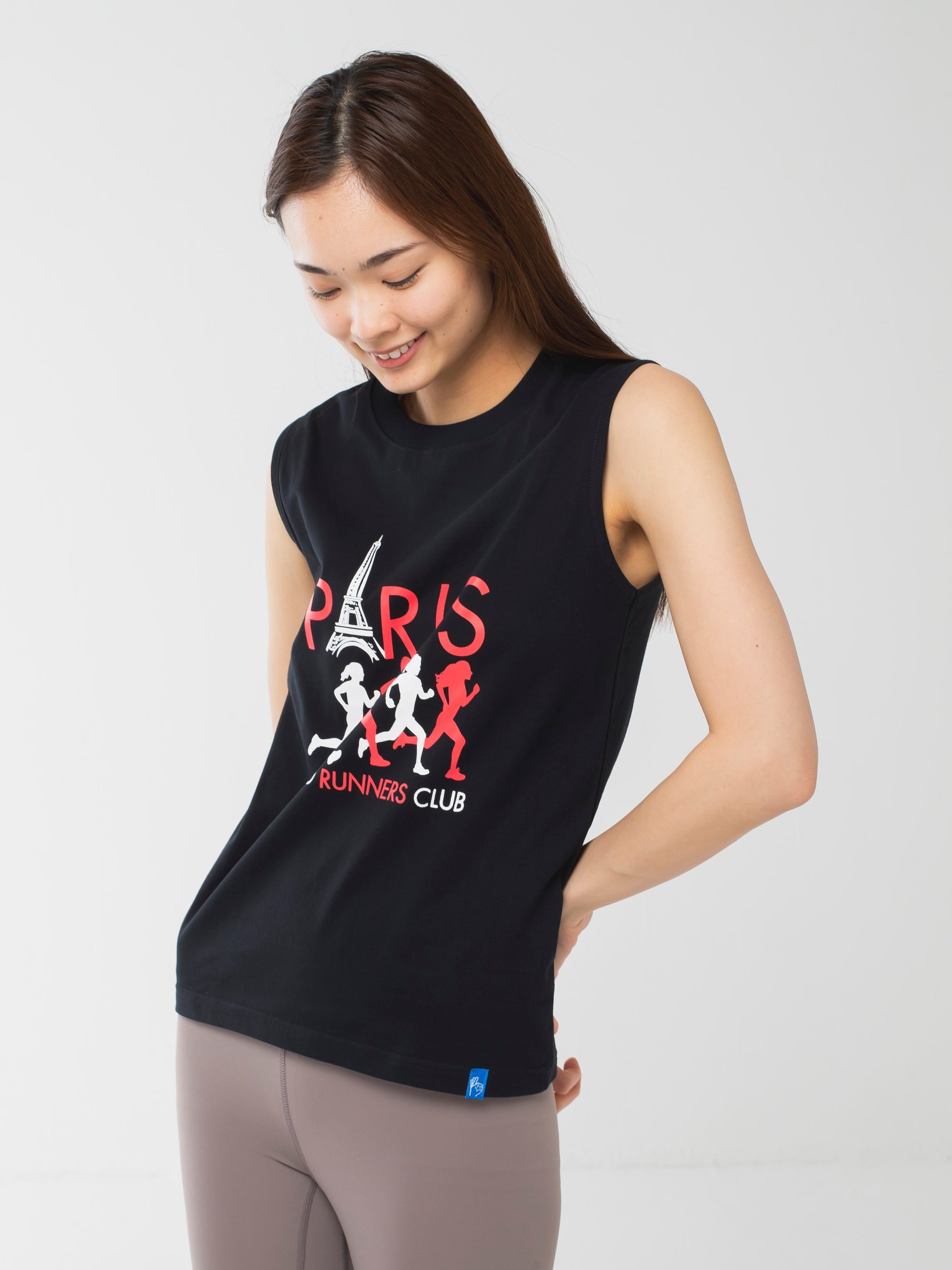 Paris Runners Club Tank Black