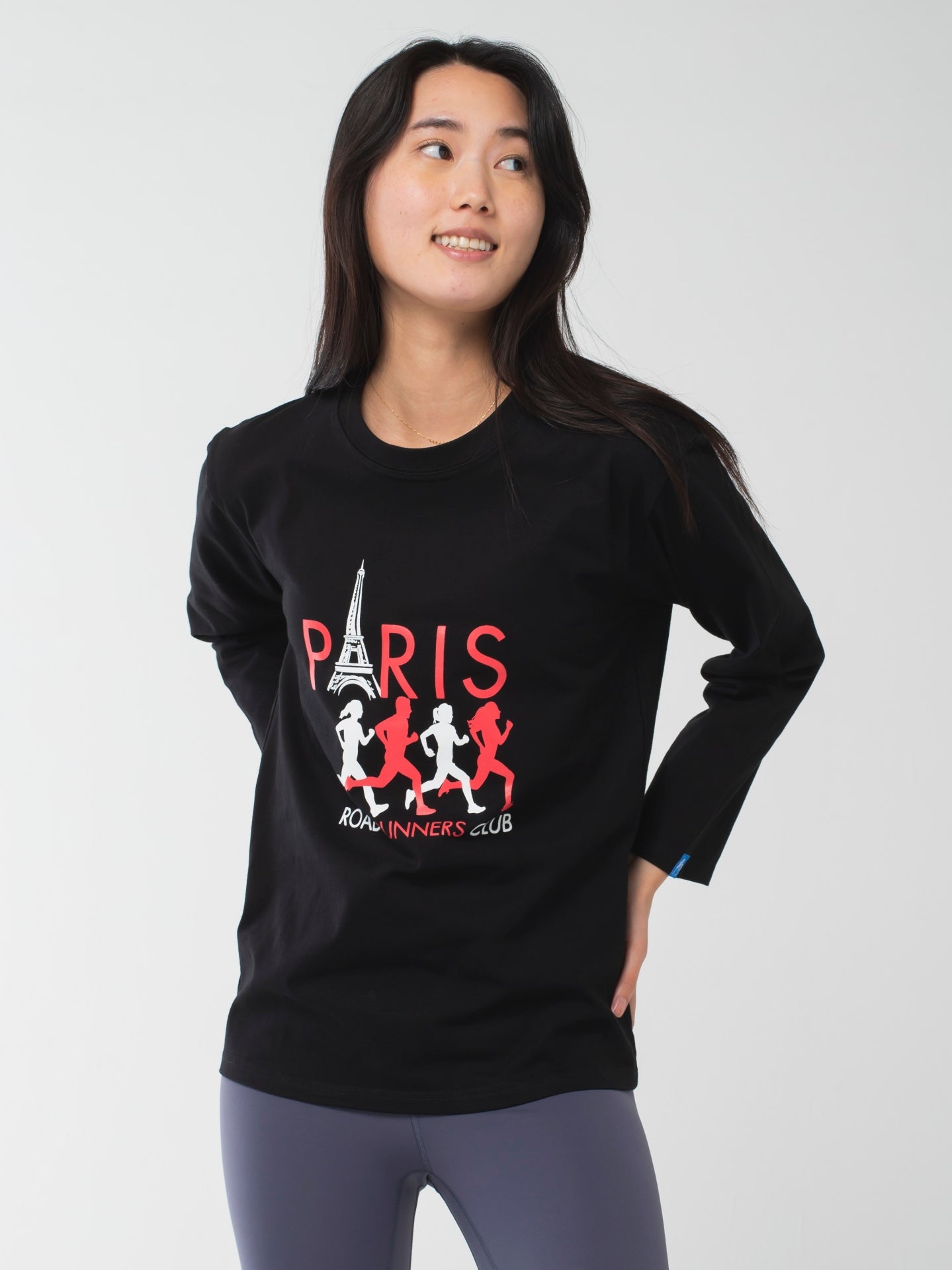 Paris Runners Club Long-Sleeve Tee Black