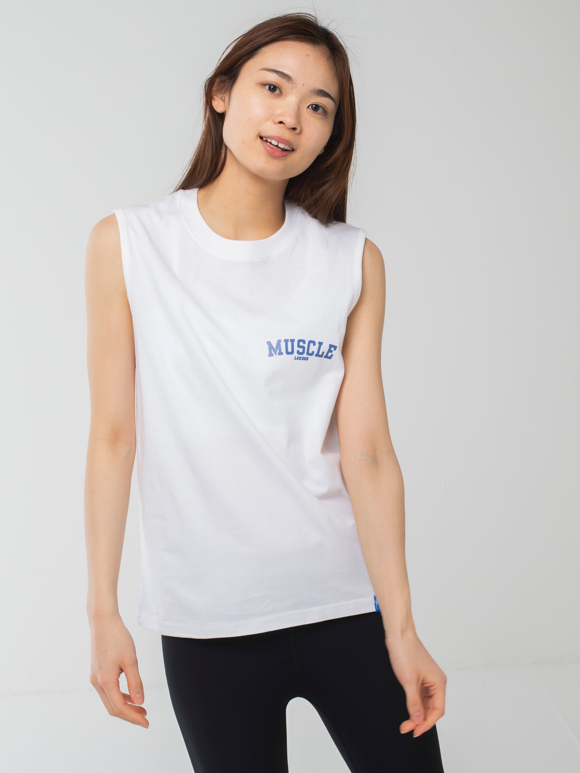 Small Muscle London Tank White