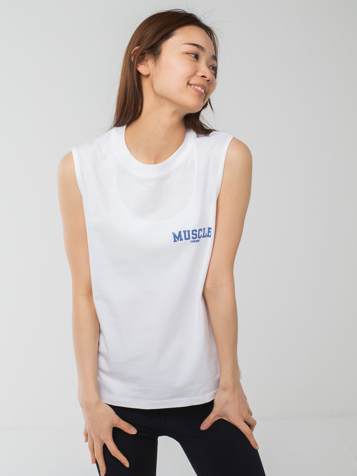 Small Muscle London Tank White